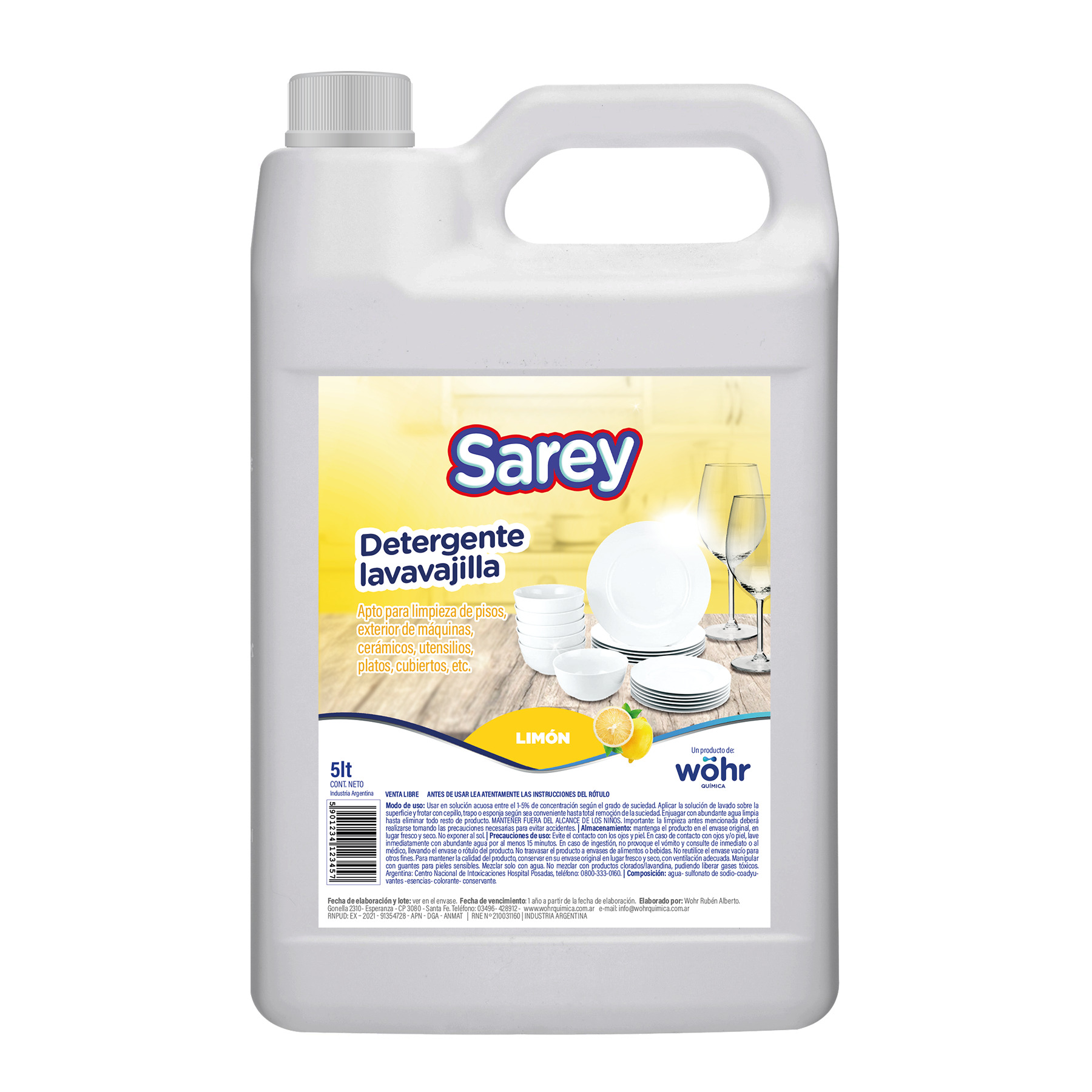 Detergente Sarey Limón 15%